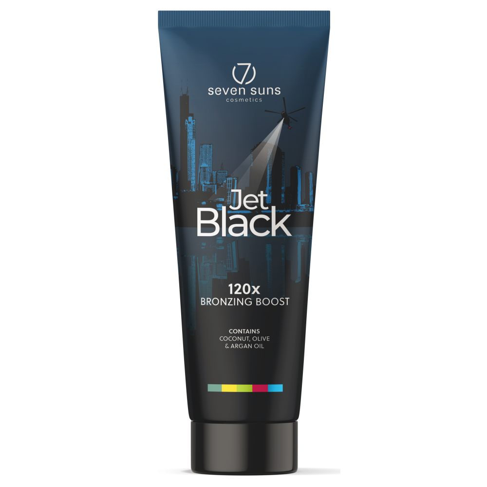 Įdegio kremas su stipriu bronzantu 7suns Jet Black