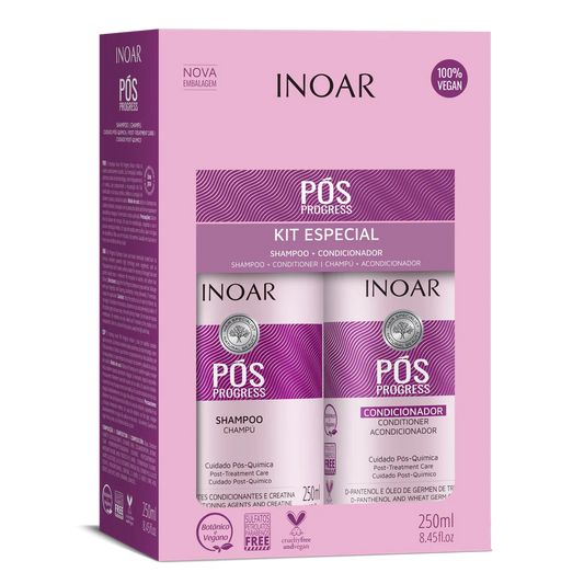 INOAR priemonių rinkinys po tiesinimo keratinu procedūrų Pos Progress Duo Kit