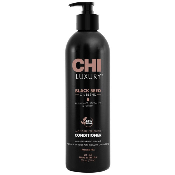 CHI drėkinantis plaukus kondicionierius su juodųjų kmynų aliejumi Luxury Black Seed Oil